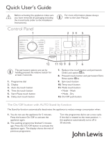 John Lewis JLWD1616 Quick start guide