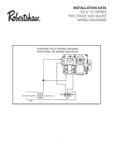 Robertshaw 700 & 720 Series Two Stage Gas Valves Wiring Diagrams Product information
