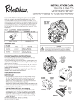 Robertshaw 780-704 & 780-705 Series Modernization Kit User manual