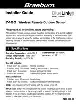 Braeburn Braeburn 7490 Sensor User manual