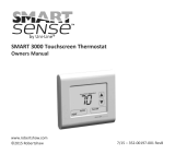 Robertshaw SMART 3000 Touchscreen Thermostat User manual