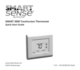 Robertshaw SMART 3000 Touchscreen Thermostat Quick start guide