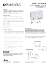 Robertshaw J10-809W and J10-810 Dehumidistat User manual