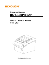 BIXOLON BGT-100Pt Network Connection Manual