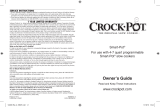 Crock-Pot Smart-Pot Owner's manual