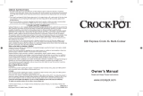 Crock-Pot Crock Pot 8Qt Express Crock XL Multi- Cooker User manual
