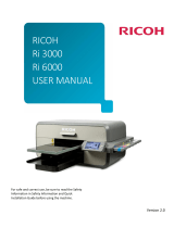 Ricoh Ri 6000 User manual