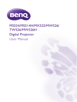 BenQ MW526 User manual