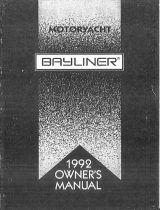 Bayliner 1992 Motoryacht Owner's manual