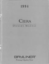 Bayliner 1994 Ciera Owner's manual