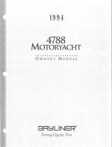 Bayliner 1994 4788 Motoryacht Owner's manual