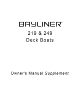 Bayliner 2005 249 Deck Boat Owner's manual