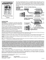 Duratrax Onyx ESC Programming Card User manual