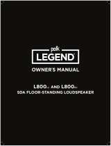 Polk Audio L800RBK Owner's manual