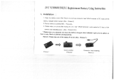 Conrad energy 251002 Camera battery replaces original battery BN-VF808 7.2 V 650 mAh Operating instructions