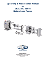 Dixon JRZL-200 Series Rotary Lobe Pumps User manual