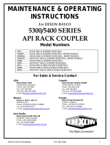 Dixon5300 & 5400 Series API Rack Couplers - Petroleum