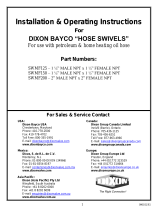 Dixon 1 1/4, 1 1/2 & 2 NPT Fuel Swivels SWMF125, 150 & 2 User manual