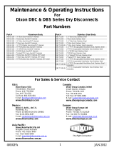 Dixon 1 1/2 & 2 DBC Series Dry Disconnect Coupler Cam & Groove User manual