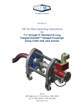 Dixon 100 TON RAM SEC03 External Swage Holedall User manual