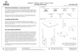 KidKraft Aspen Table & 2 Chair Set - White Assembly Instruction