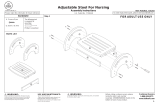 KidKraft Adjustable Stool for Nursing - White Assembly Instruction
