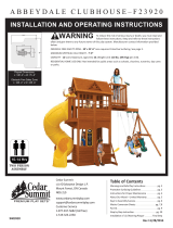 Cedar Summit Abbeydale Clubhouse Wooden Playset - Assembly Included Assembly Instruction