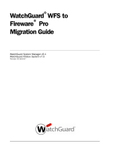 Watchguard WFS to Fireware Pro Migration User guide