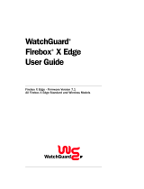 Watchguard Legacy Firebox X Edge User guide