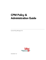 Watchguard CPM Policy & Adminstration User guide