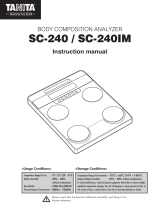 Tanita SC-240 Owner's manual