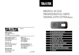 Tanita 1579 Owner's manual