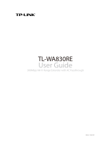 TP-LINK TL-WA830RE User manual