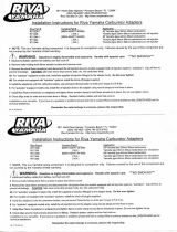 Riva Yamaha Carb Adapater Operating instructions