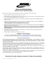 Riva Quick-Turn Nozzle Operating instructions