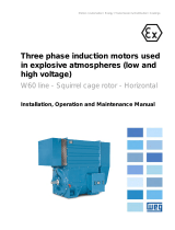 WEG Three phase induction motors used in explosive atmospheres W60 line - squirrel cage rotor - horizontal User manual