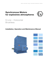 WEG Synchronous motors for explosives atmospheres - Brushless - Horizontal User manual