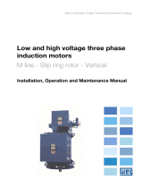 WEG Low and high voltage three phase - Slip-ring rotor - Vertical User manual