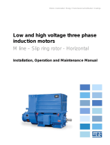 WEG Low and high voltage three phase induction motors - Slip-ring rotor User manual