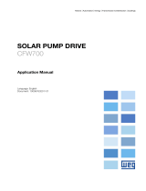WEG CFW700 Solar Pump Drive - Application User manual