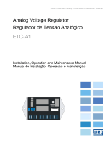WEG Analog voltage regulator ETC-A1 User manual
