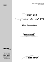 Sime Planet Super 4 W.M. Owner's manual