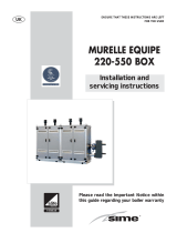 Sime MURELLE EQUIPE 440 BOX Installation guide