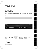 Funai ZV427FX4 Owner's manual