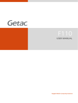 Getac F110G3(52628783XXXX) User manual