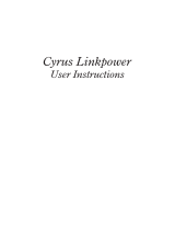 Cyrus LinkPower Owner's manual