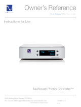 PS Audio NuWave Phono Converter Owner's manual