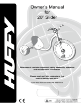 Huffy 20”  Slider Owner's manual