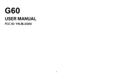 Blu G60 Owner's manual