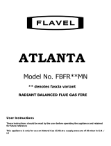 Flavel Atlanta Balanced Flue Gas Fire User manual